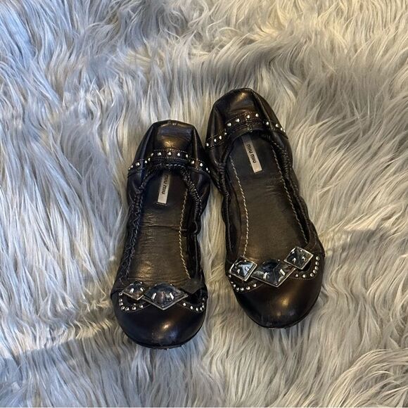 miu miu ballet flats size 38 - Picture 2 of 11